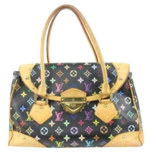 Louis Vuitton Beverly Gm Black Monogram Multicolore Canvas Shoulder Bag - Picture 1 of 10